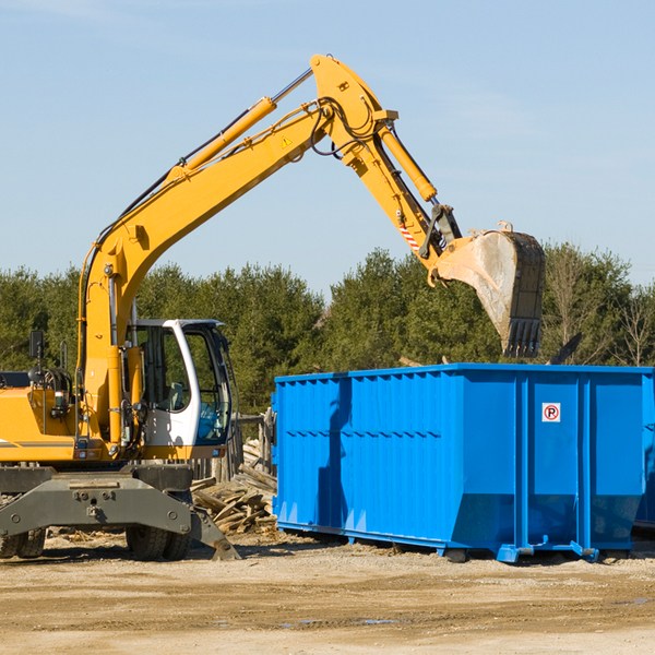 are there any restrictions on where a residential dumpster can be placed in Lawsonville